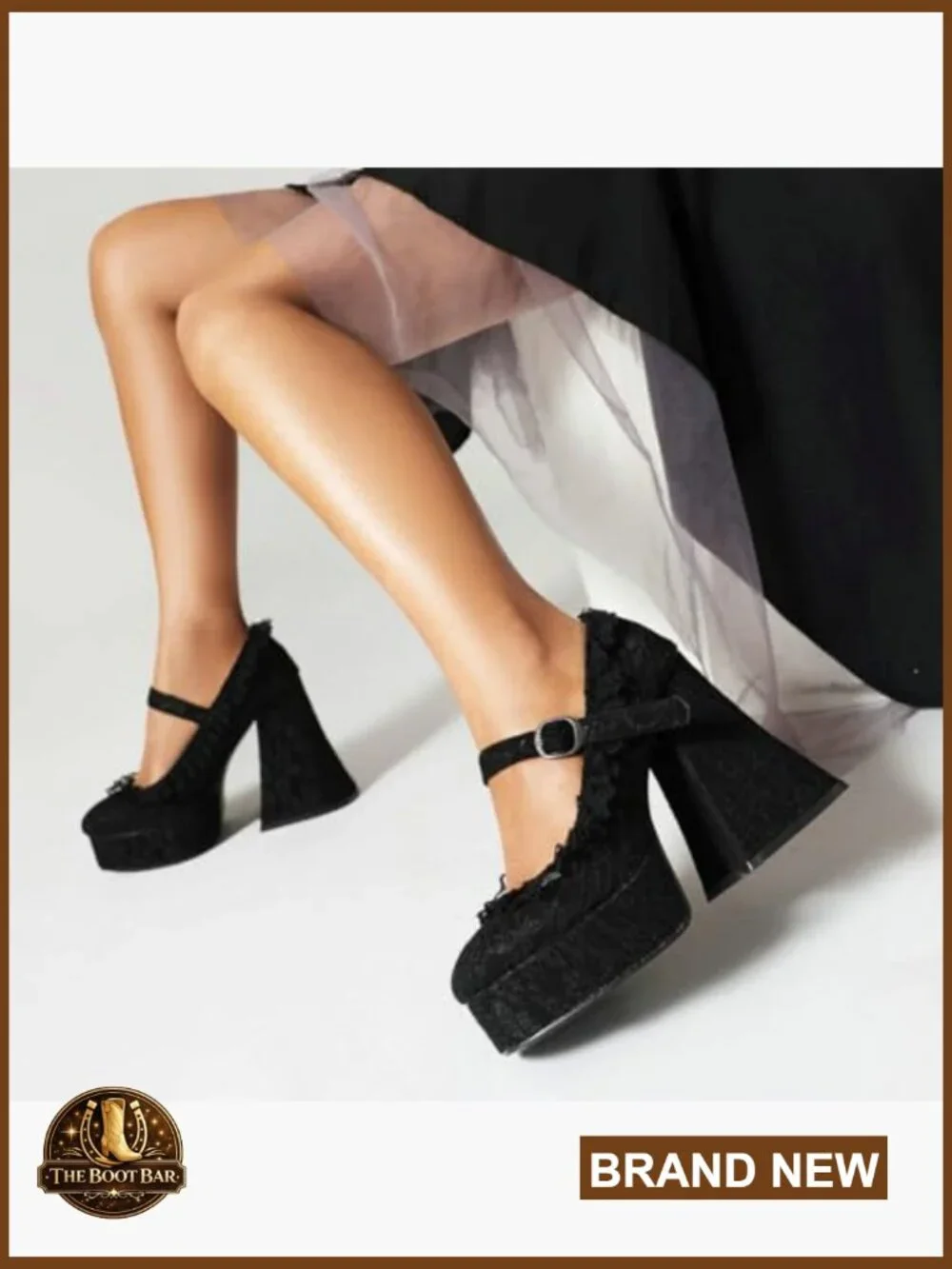 Chunky High Heel Platform Mary Janes